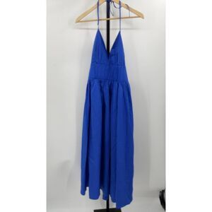 COS Royal Blue Halter Maxi Dress